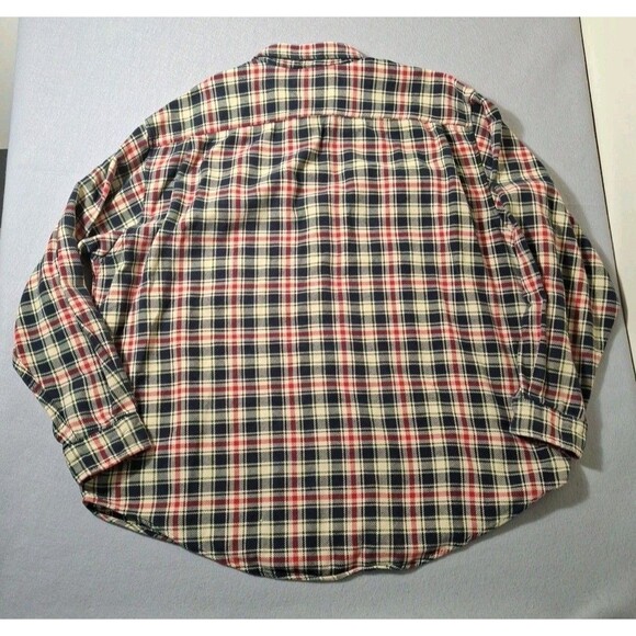 Abercrombie & Fitch Heavy Flannel Mens XXL Nova Check Plaid Shacket Relaxed EUC - Picture 6 of 9